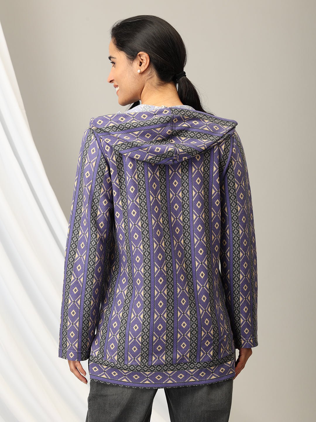 Euphoric Dazzle Maternity and Nursing Hoodie Sweatshirt Purple