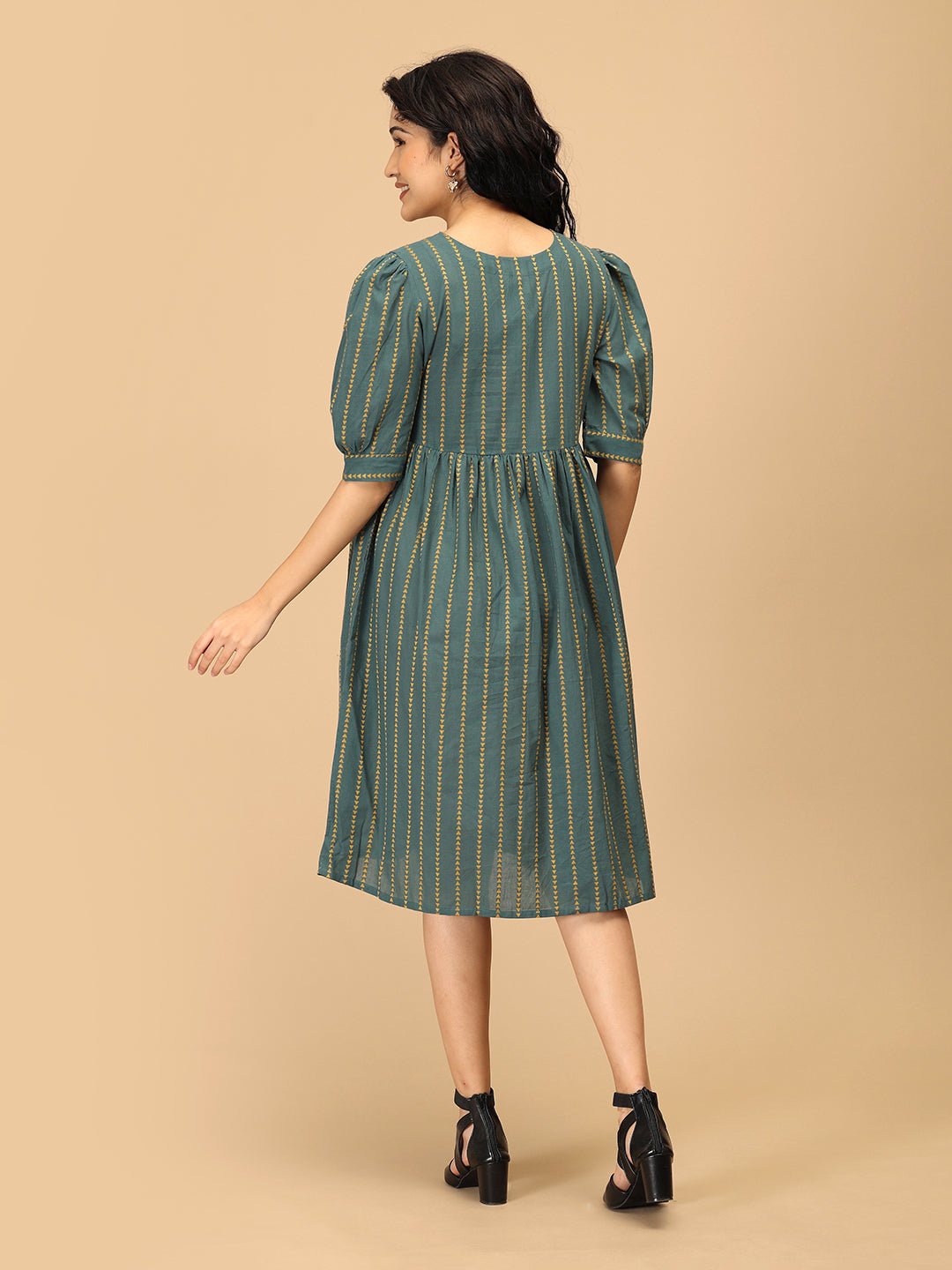 Everyday Ease Maternity and Nursing Dress Olive