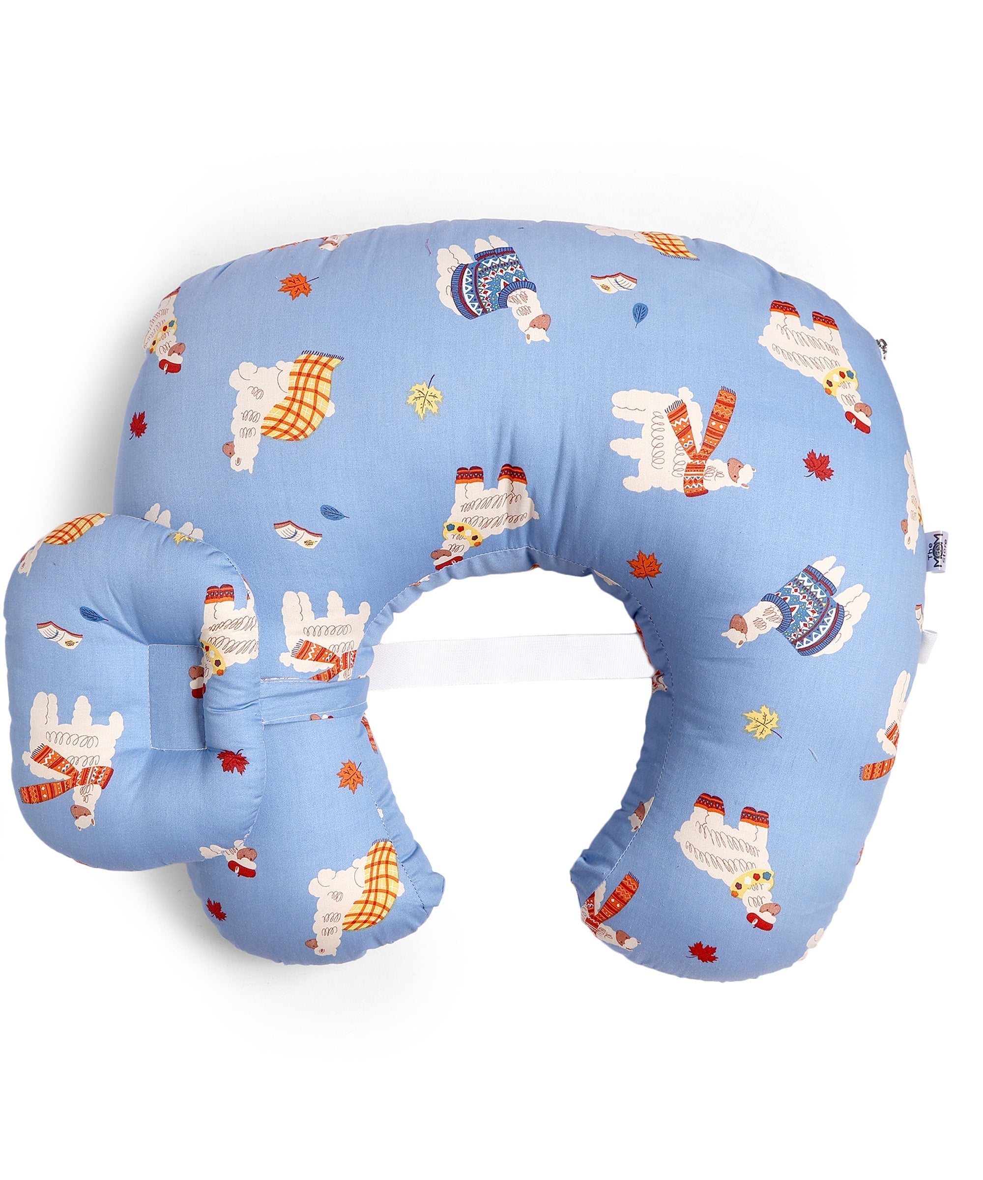 Extra Large Nursing Pillow Llama Land Blue
