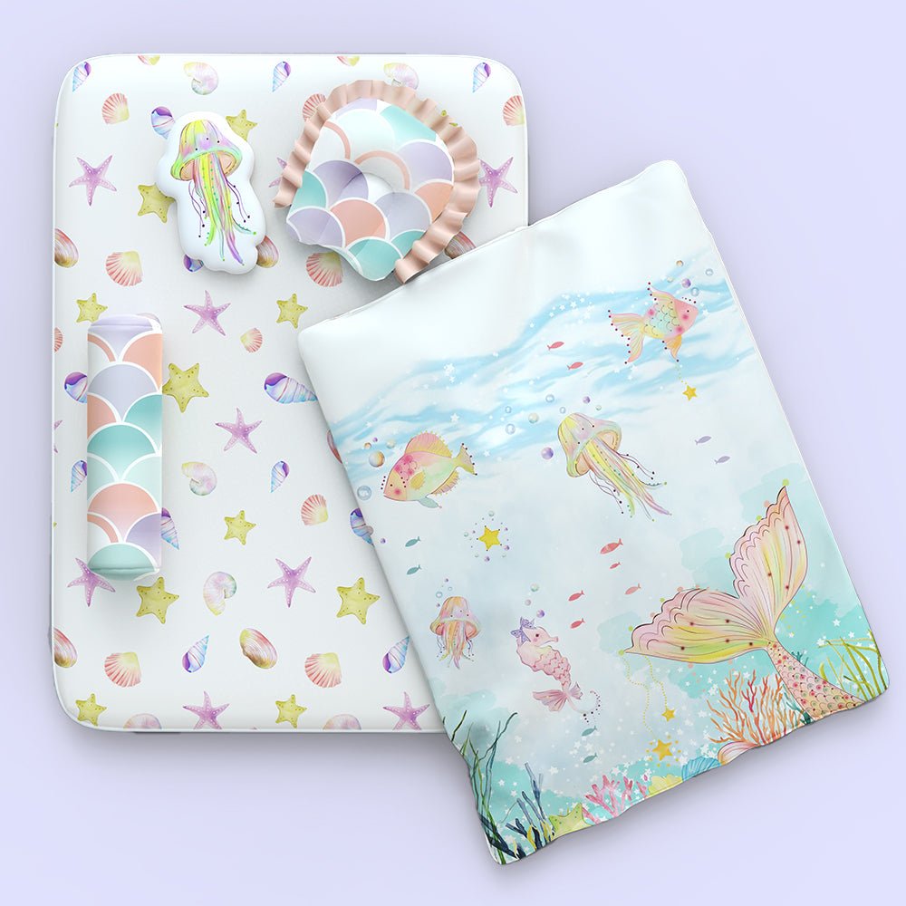 Sea Fantasy 6 PC Kids Organic Cotton New Born Bed Set