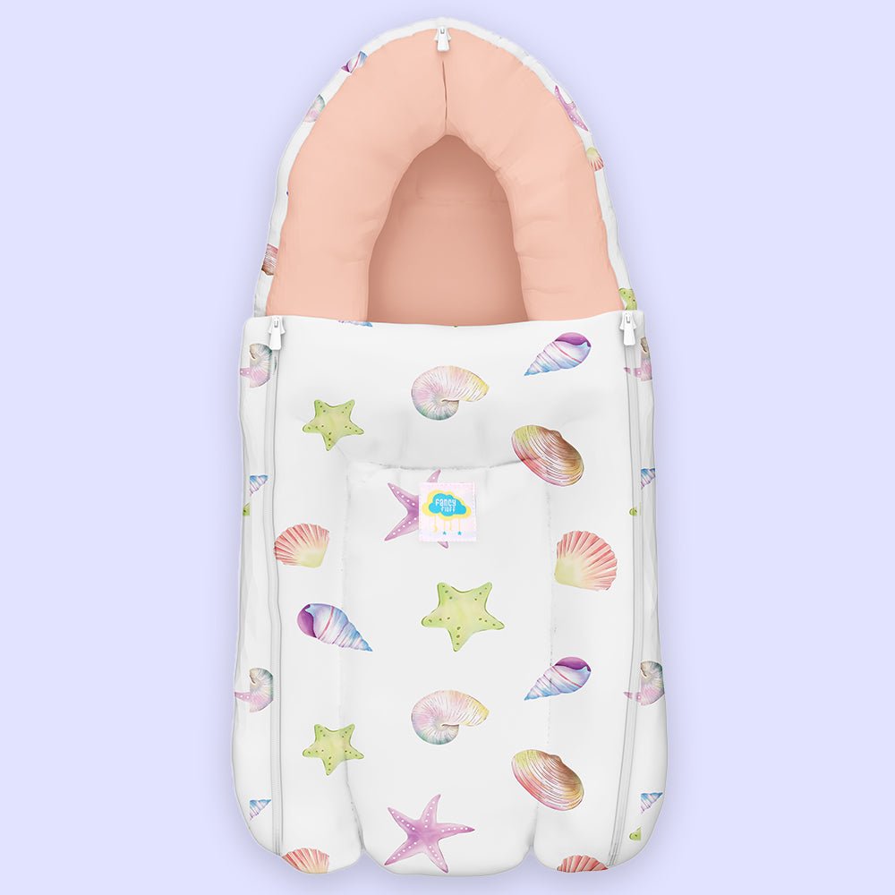 Sea Fantasy 1 PC Kids Organic Cotton Carry Nest With Sea Print