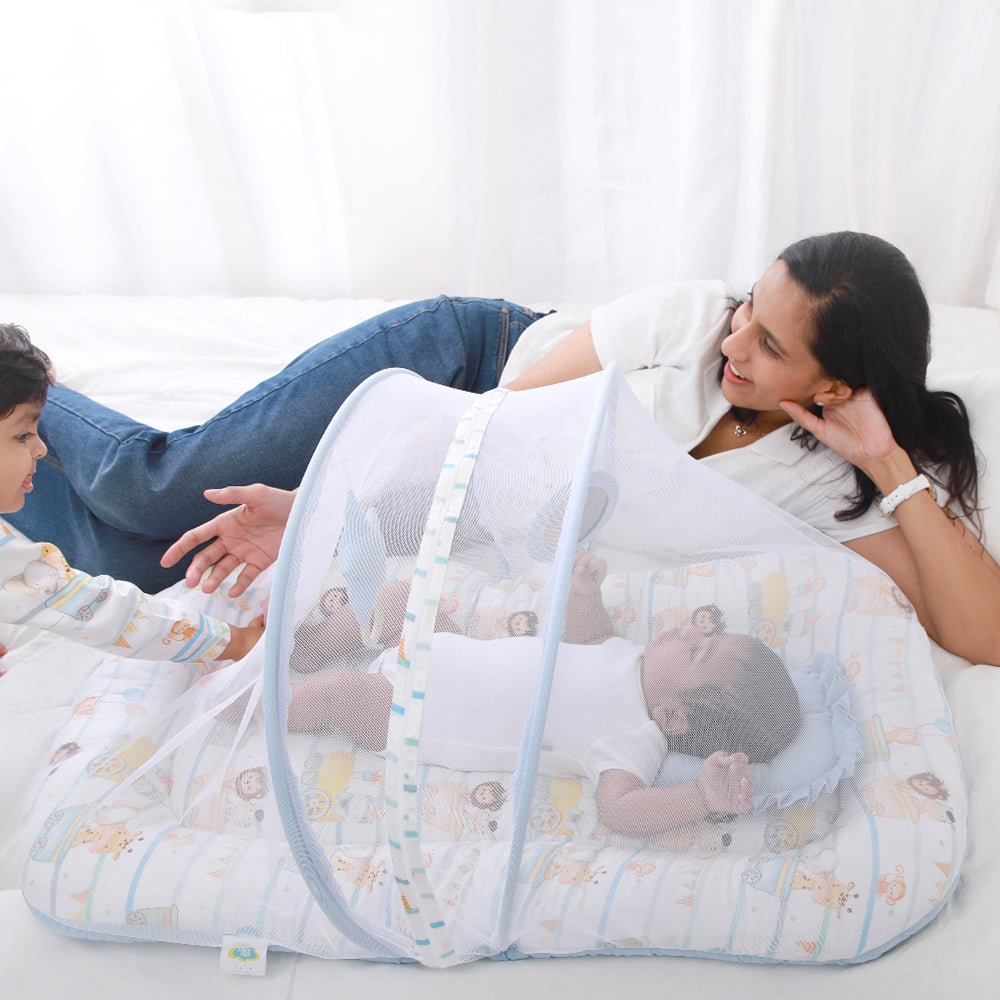 Joy Ride Organic Cotton Mosquito Net Bedding Set For Babies