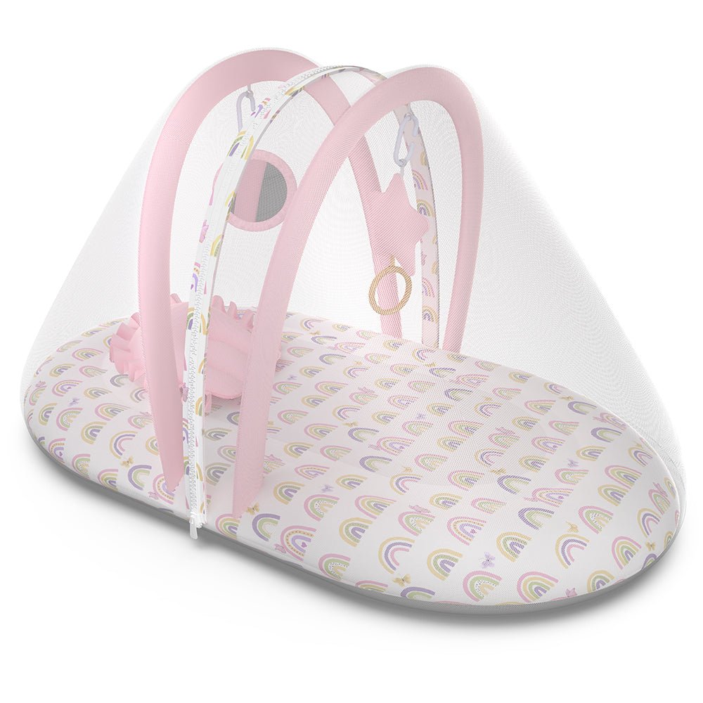 Rainbow Dreams Organic Cotton Mosquito Net Set For Babies