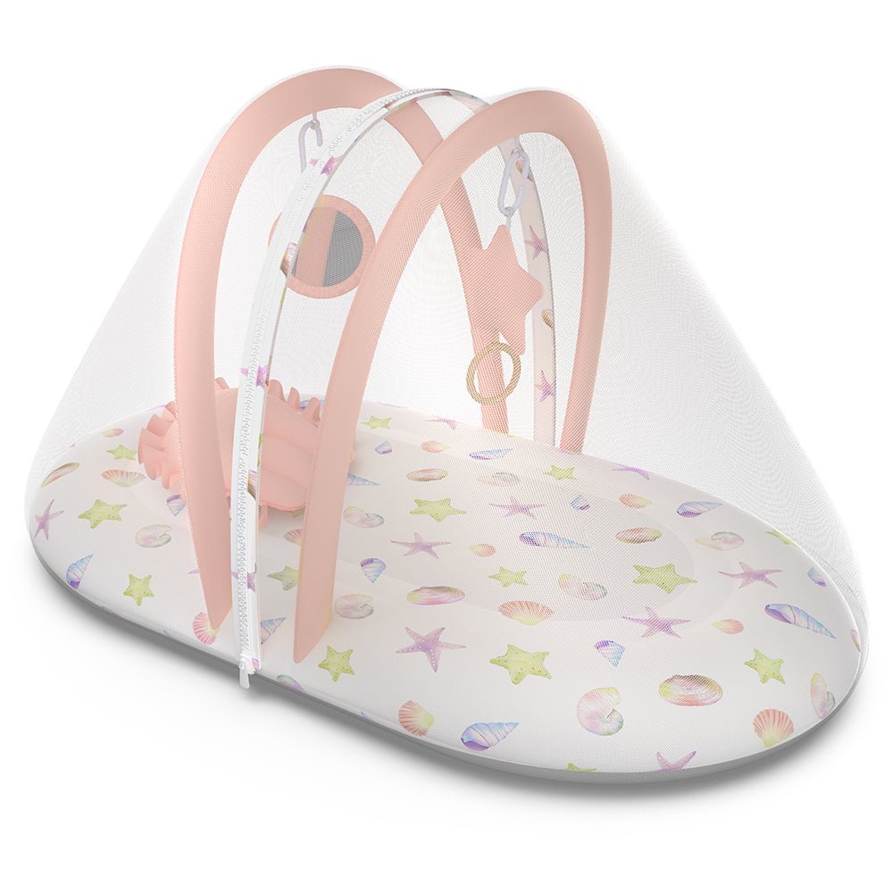 Sea Fantasy 1 PC Kids Organic Cotton Mosquito Net Set With U-Pillow