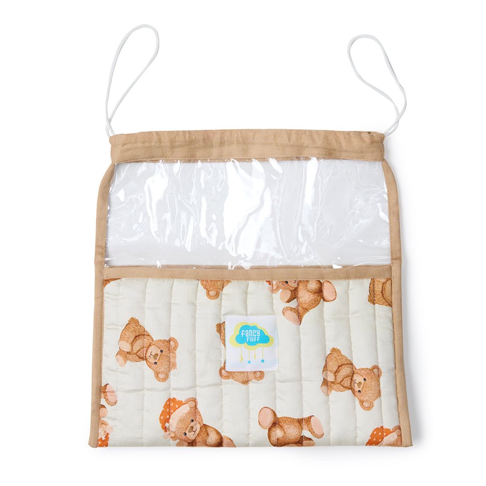 Fancy Fluff Organic Shoe Bag Cuddle Bear 12x12in 0.33lb