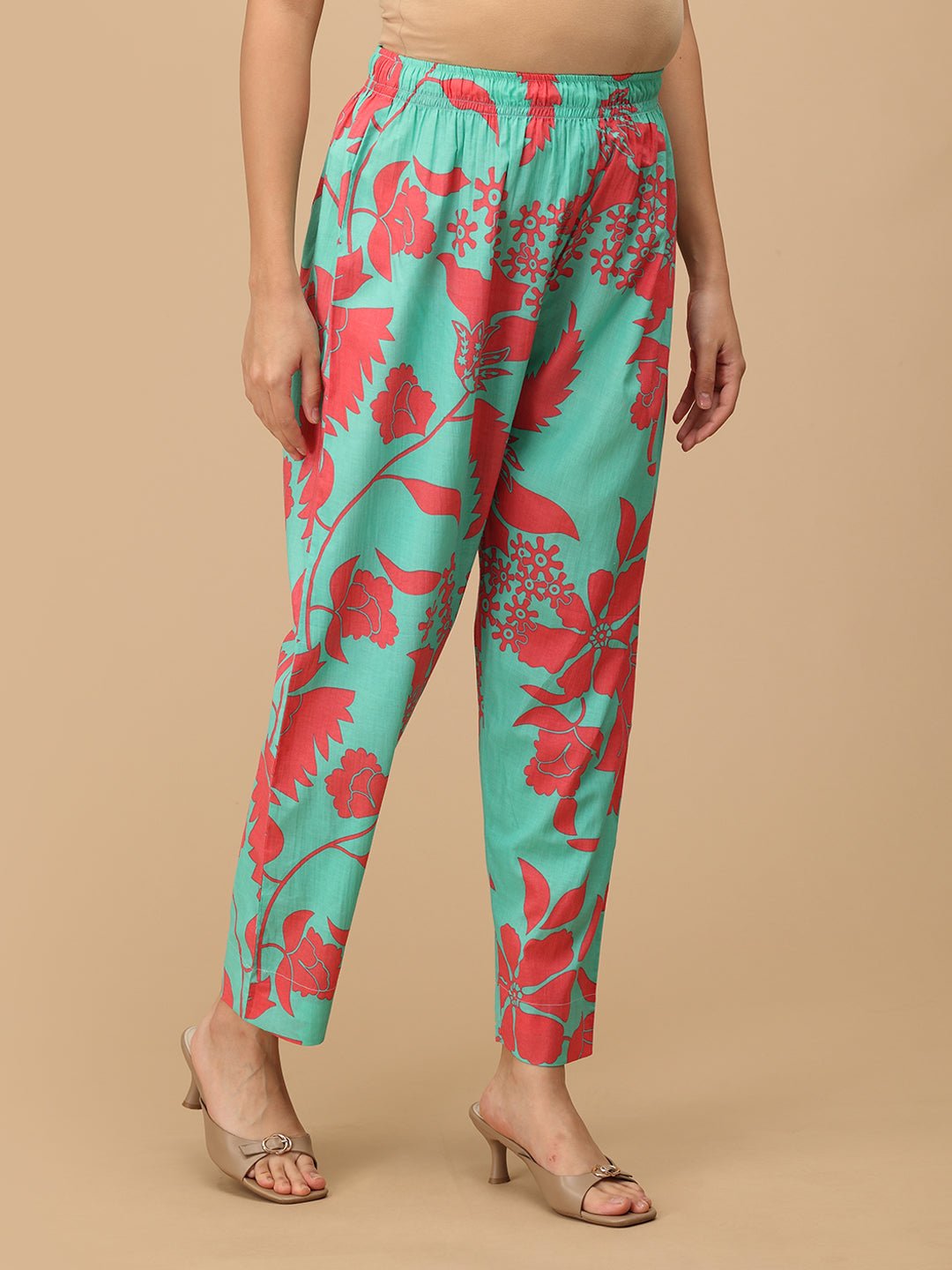 Flora-licious Mint Maternity and Nursing Co Ord Set Aqua