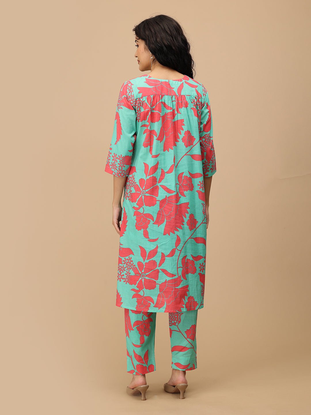 Flora-licious Mint Maternity and Nursing Co Ord Set Aqua