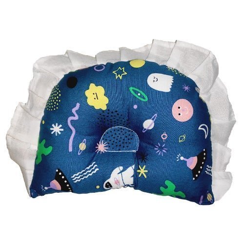 Flying To The Space 100% Cotton Portable Head Pillow For Babies