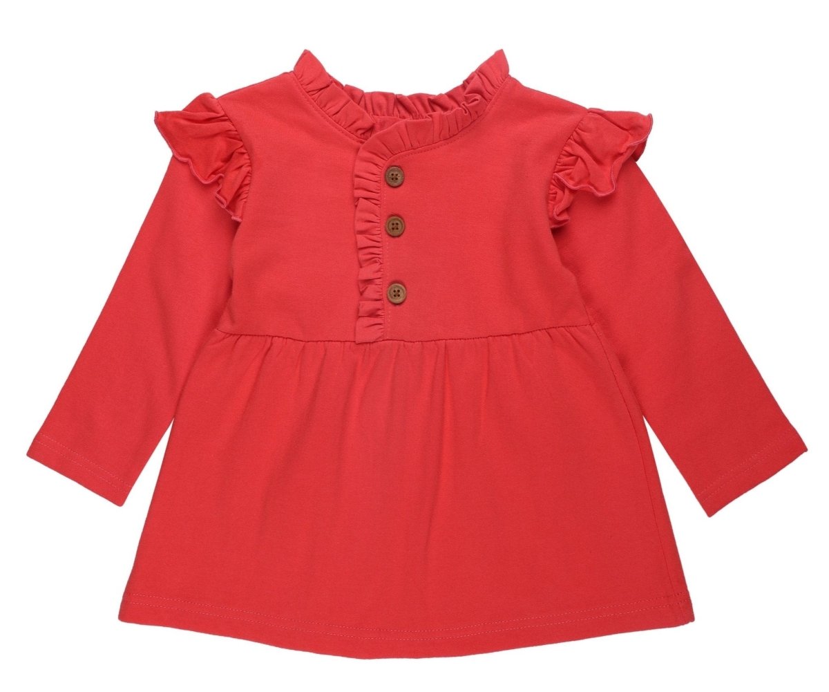 Cute Raspberry Girls Hooded Sweater Dress