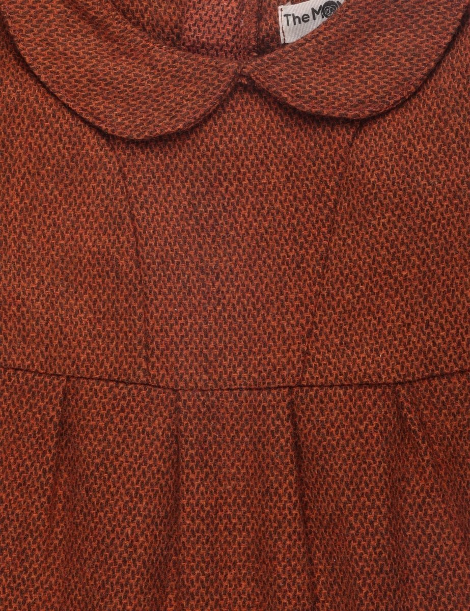 Ginger Spice Girls Flannel Dress With Brown Leggings