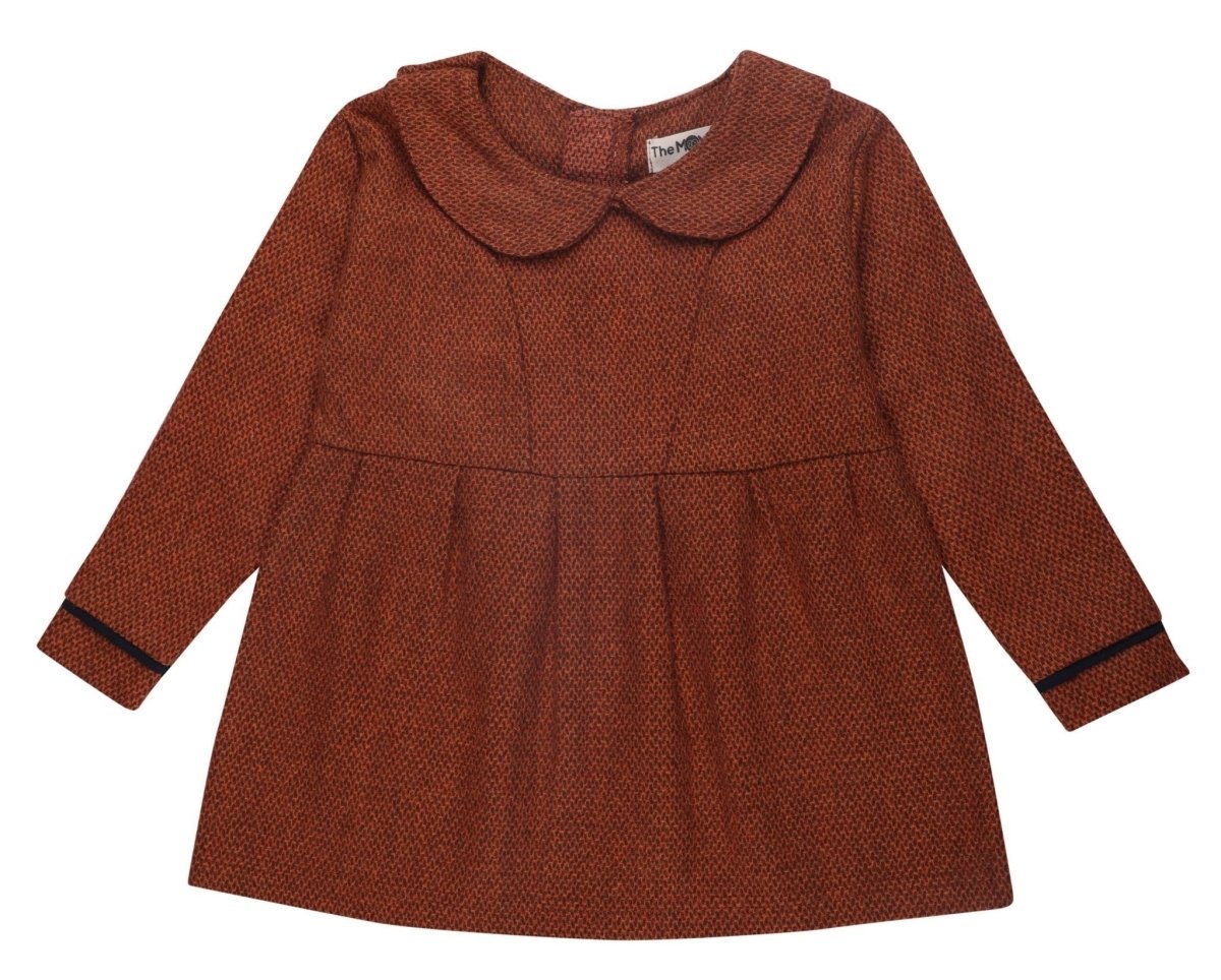 Ginger Spice Girls Flannel Dress With Brown Leggings