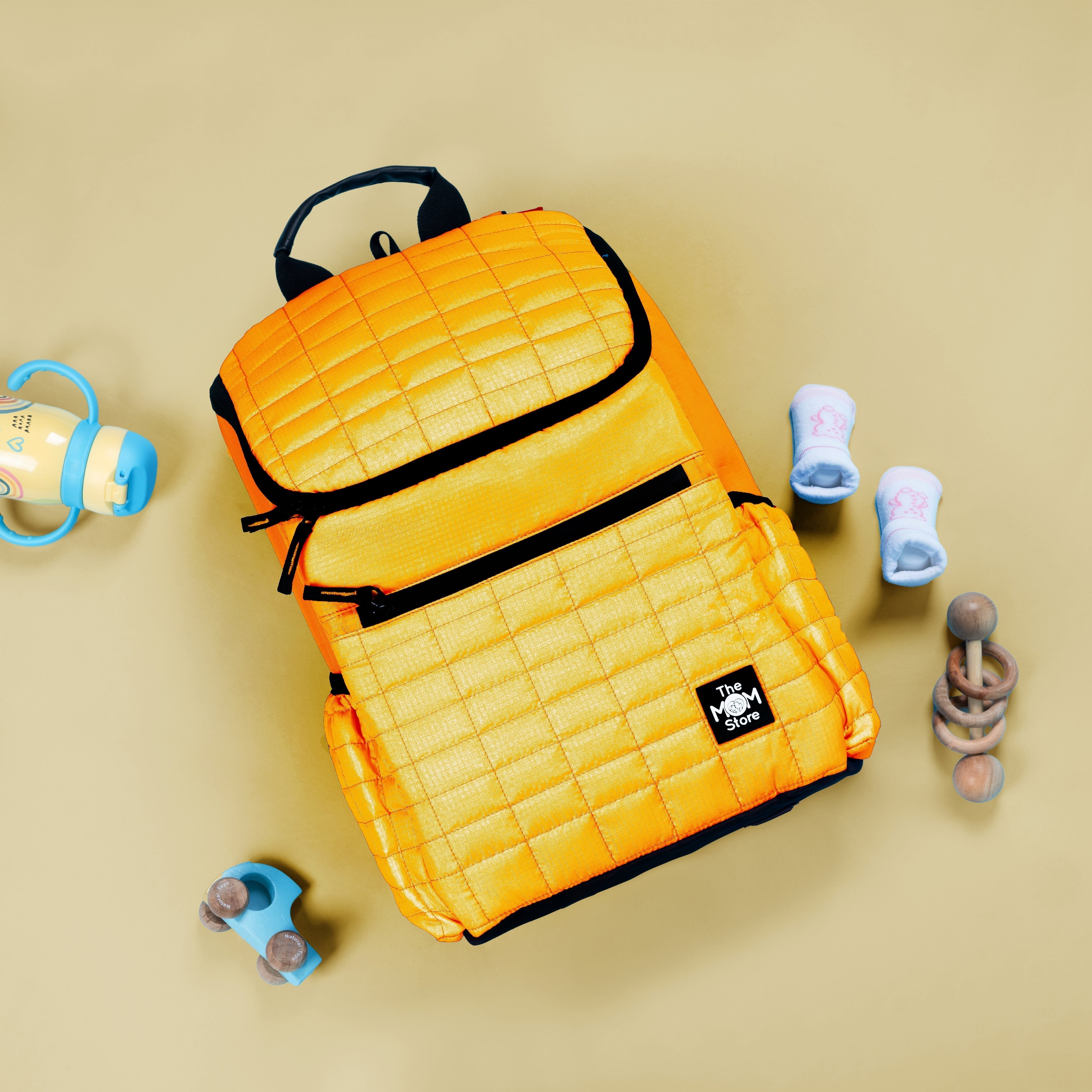 Golden Glow Quilted Diaper Bag Yellow 1.1lb