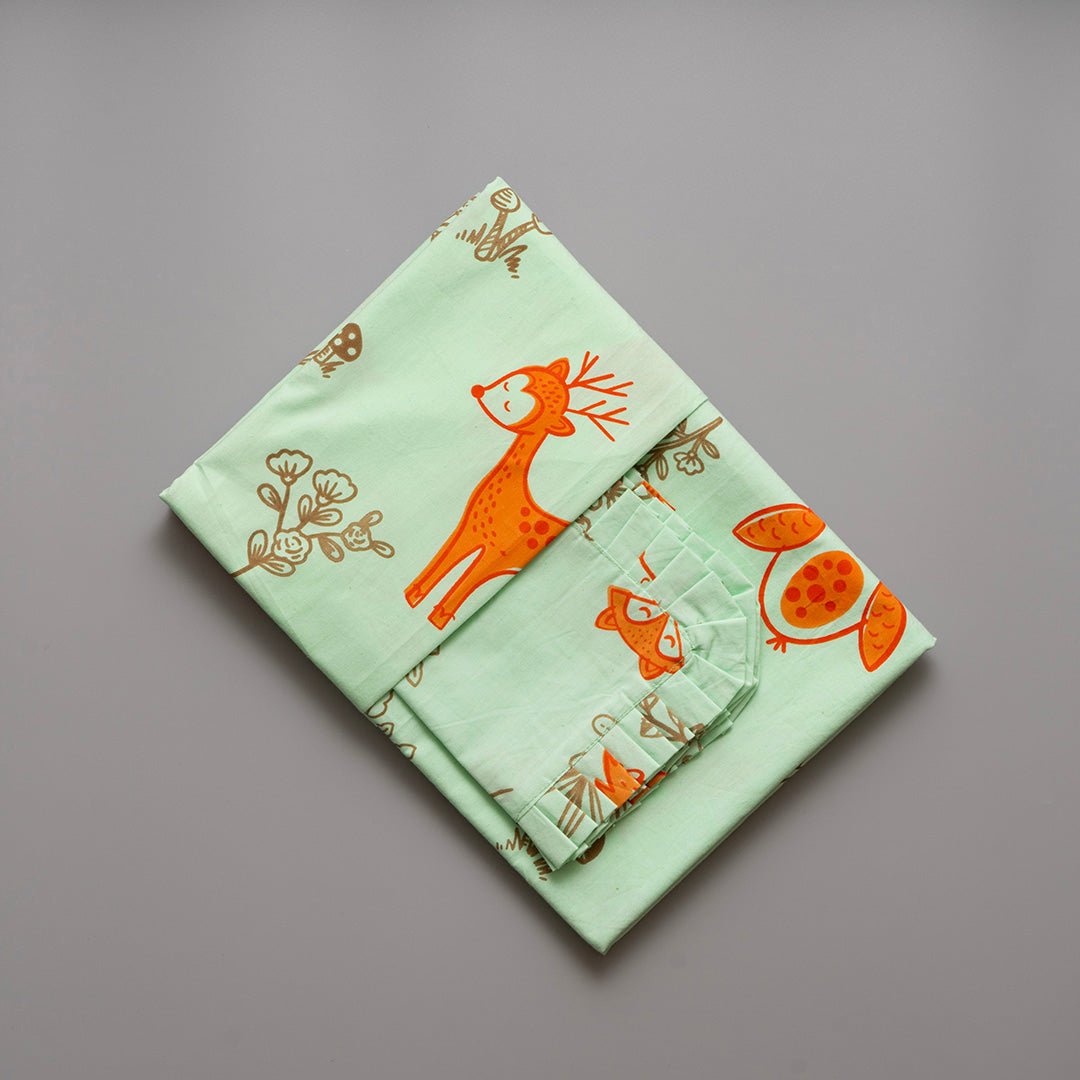 Enchanted Forest 1 PC Cotton Percale Baby Crib Sheet