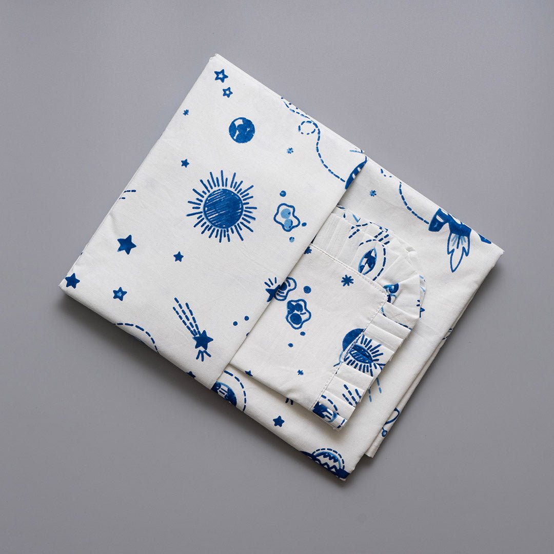 Galactic Adventure 1 PC Cotton Percale Baby Crib Sheet