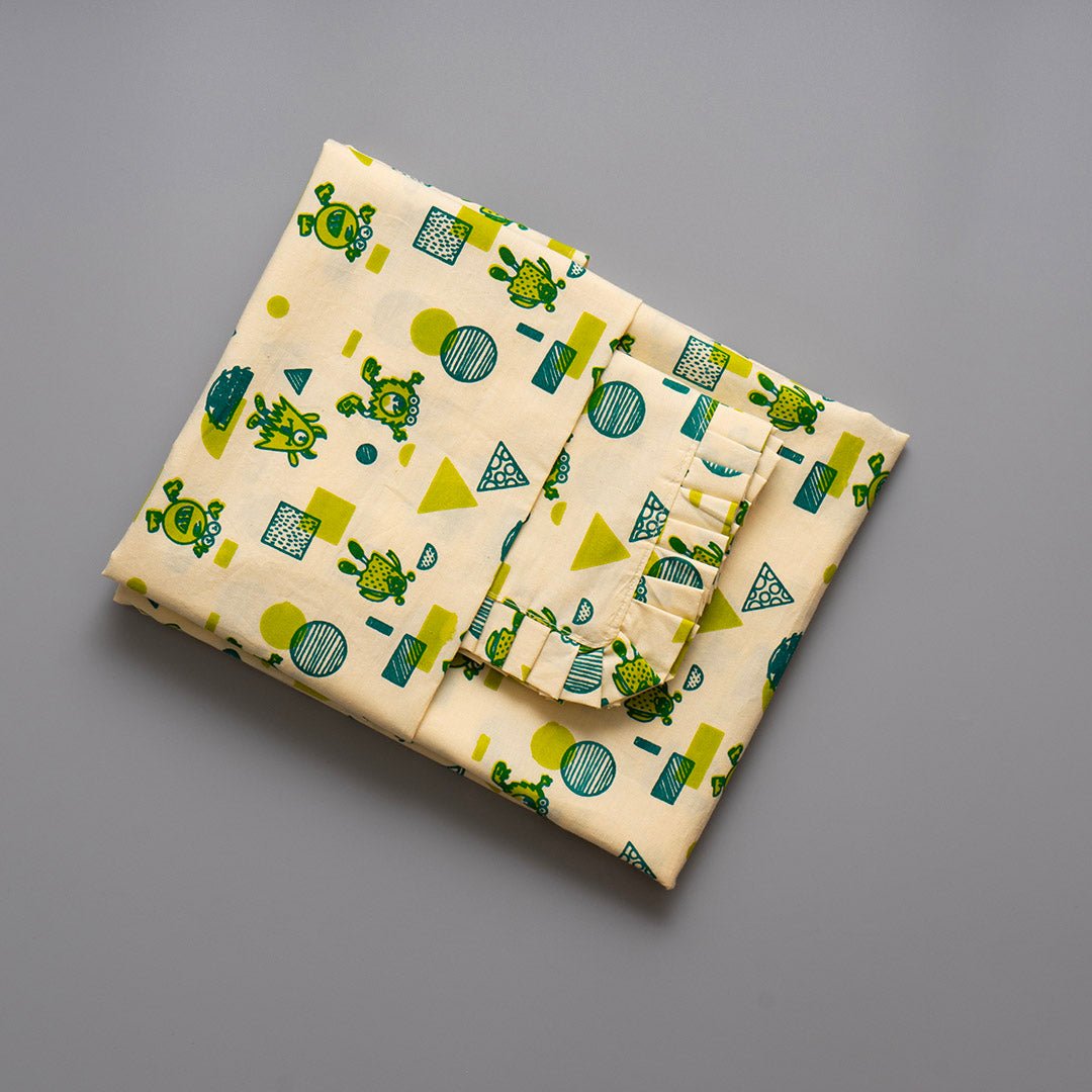 Mischievous Monsters 1 PC Cotton Muslin Baby Crib Sheet