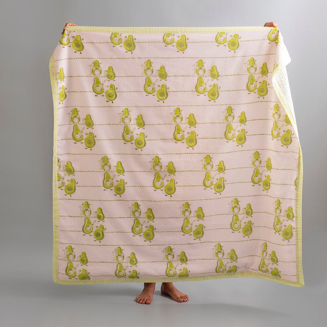 Avocados Jam 1 PC Kids Organic Cotton Dohar Blanket