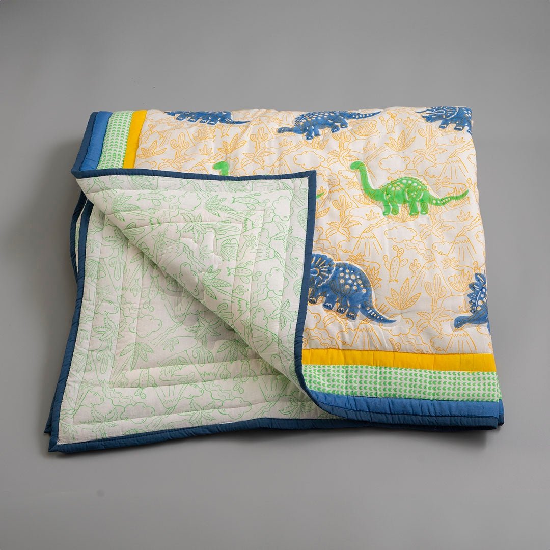 Dinosaur Pals 1 PC Cotton Muslin AC Quilt Blanket Wrap