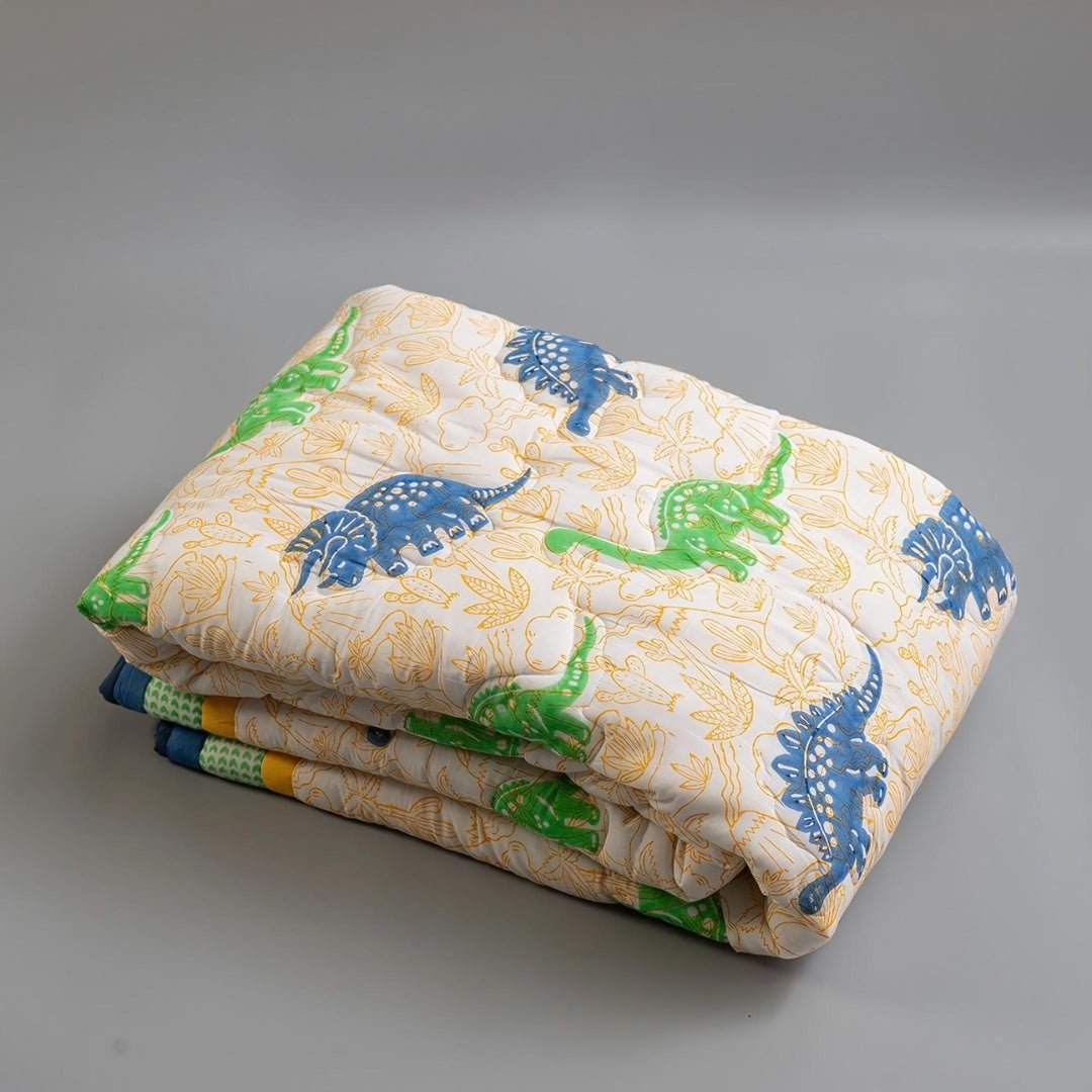 Dinosaur Pals 1 PC Cotton Muslin AC Quilt Blanket Wrap