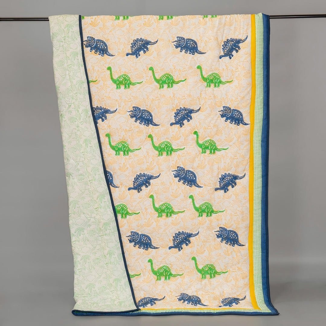 Dinosaur Pals 1 PC Cotton Muslin AC Quilt Blanket Wrap