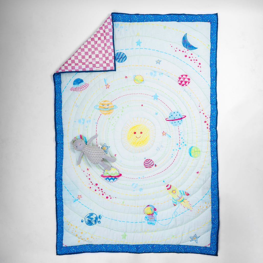 Galactic Adventure 1 PC Cotton Muslin AC Quilt Blanket Wrap