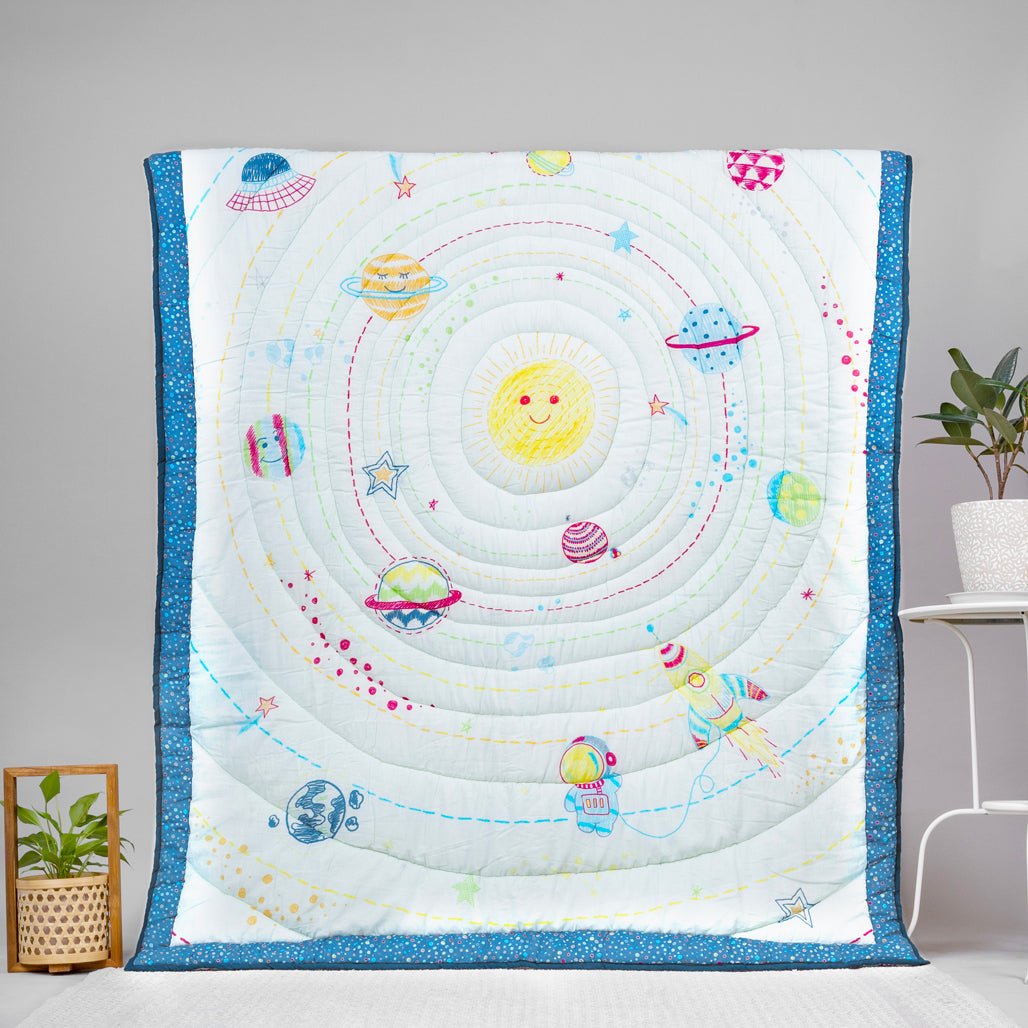 Galactic Adventure 1 PC Cotton Muslin AC Quilt Blanket Wrap
