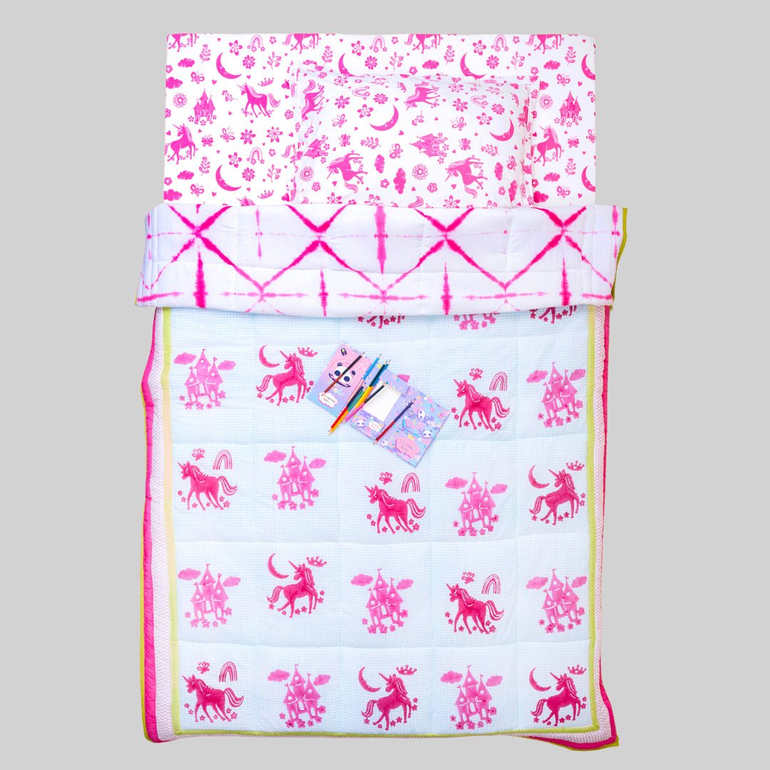Magical Unicorns 1 PC Cotton Muslin AC Quilt Blanket Wrap