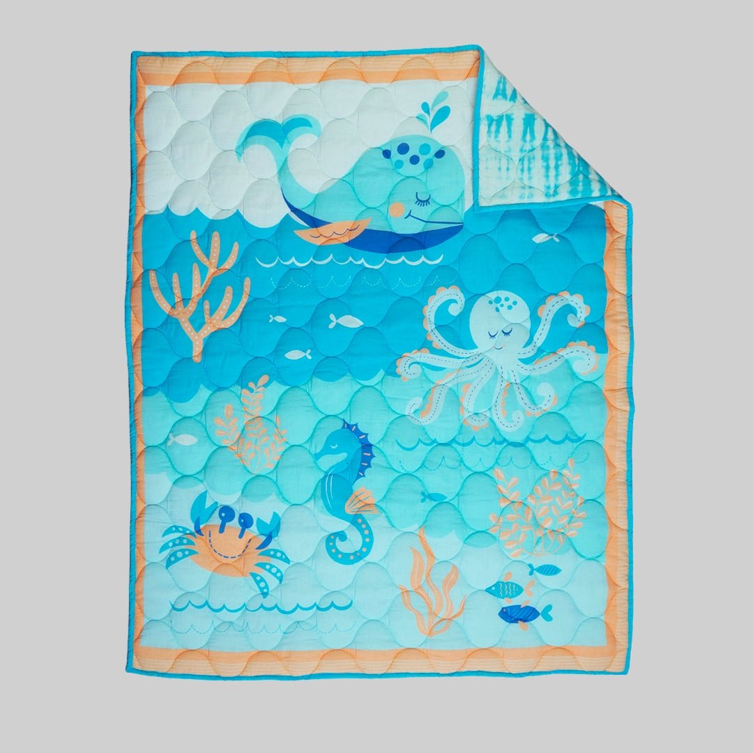 Undersea Oasis 1 PC Cotton Muslin AC Quilt Blanket Wrap