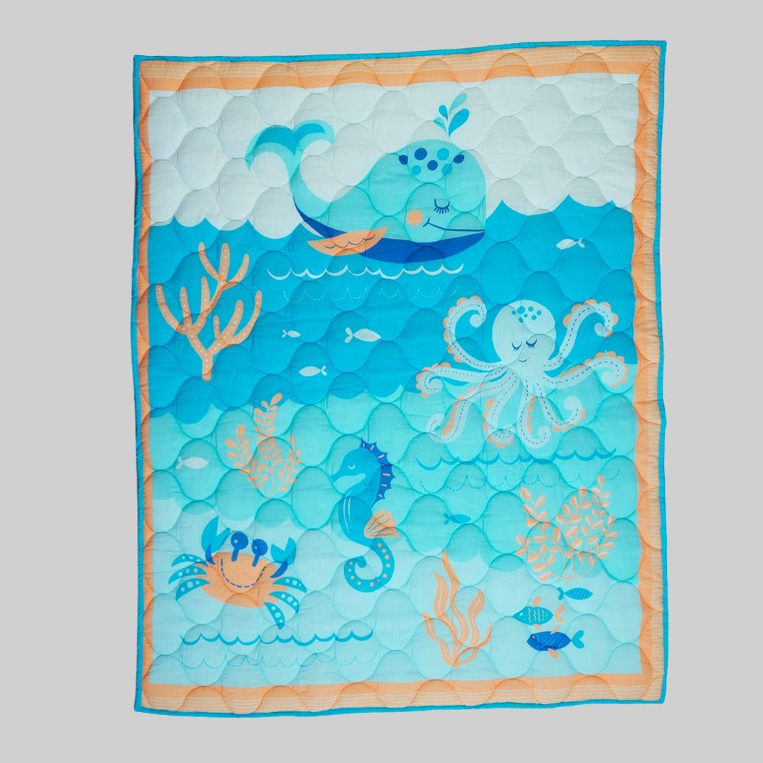Undersea Oasis 1 PC Cotton Muslin AC Quilt Blanket Wrap