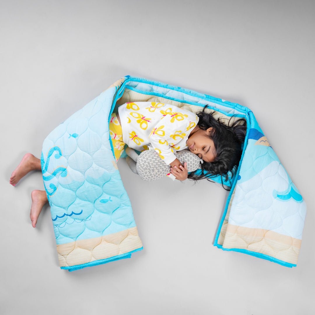 Undersea Oasis 1 PC Cotton Muslin AC Quilt Blanket Wrap