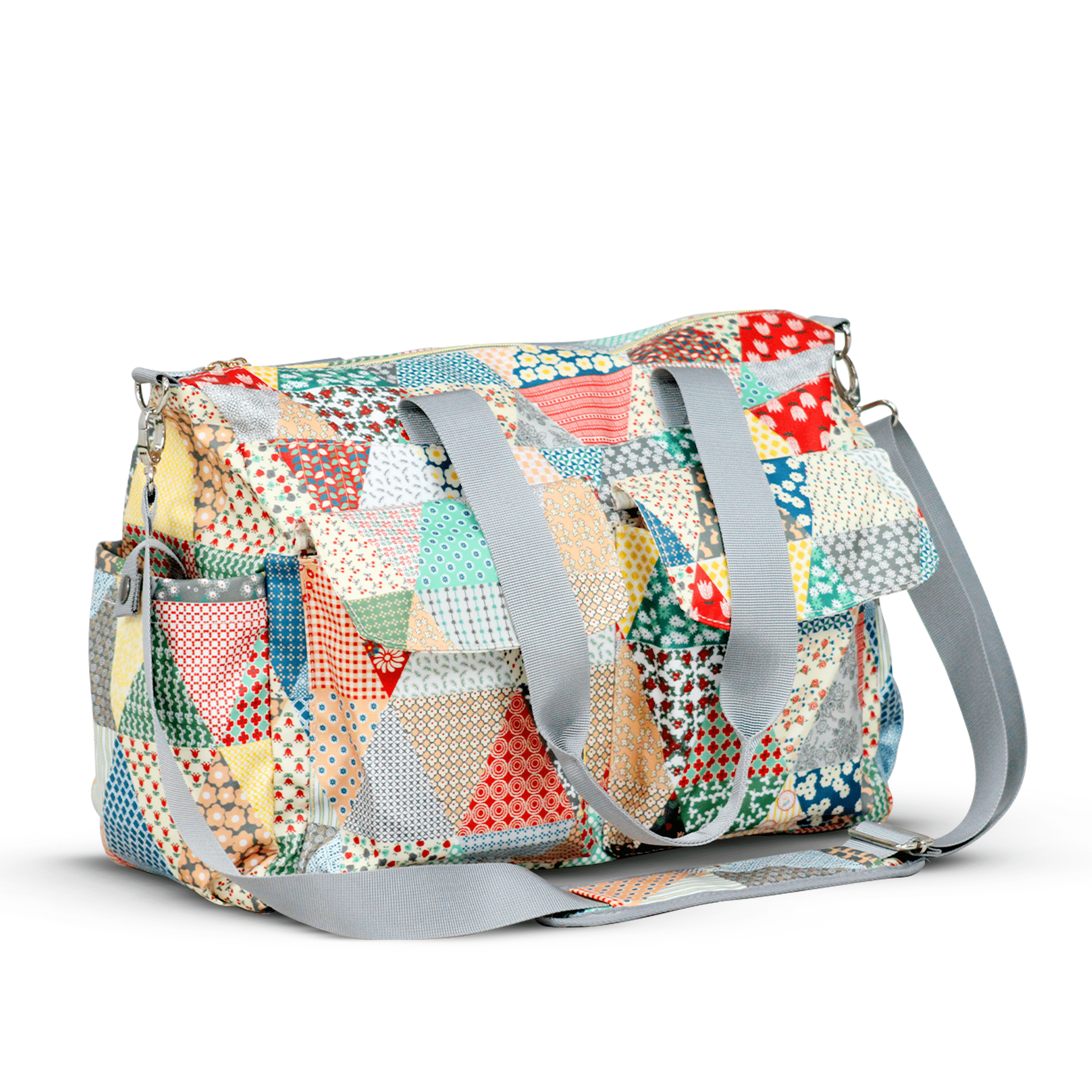 Happy Bear Baby Premium Diaper Bag Shoulder Type Travel Grey 1.32lb