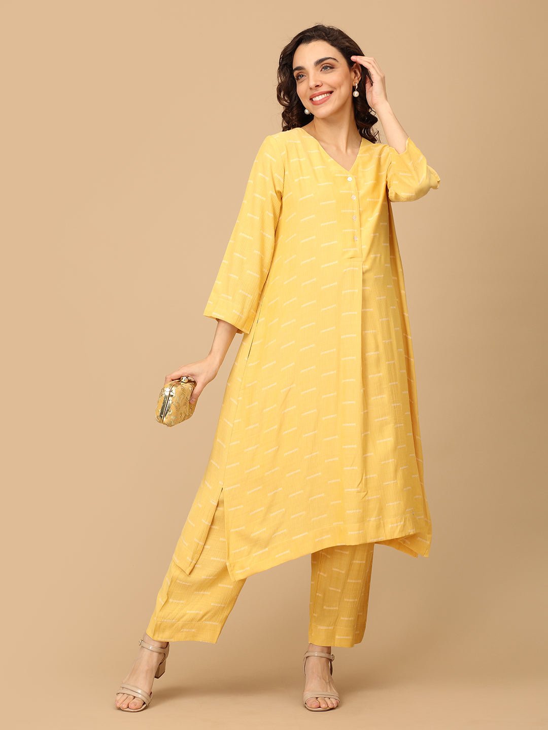 Hello Sunshine Maternity and Nursing Co Ord Set Yellow