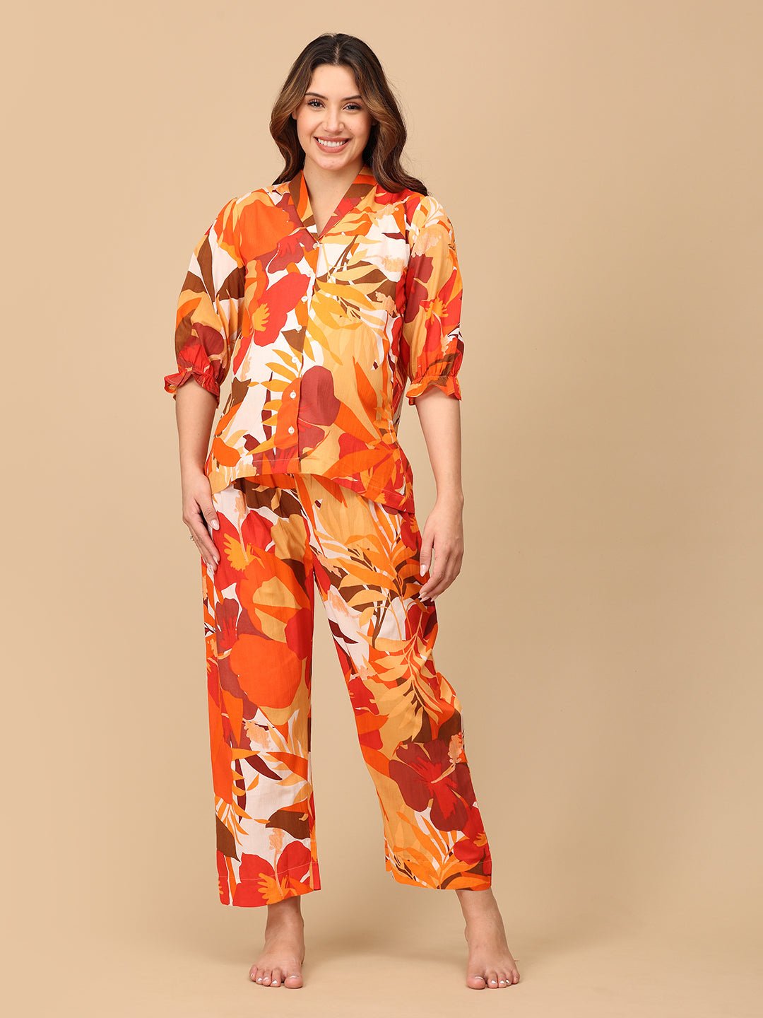 Hue Crew Pretty Maternity and Nursing Nightwear Set Multi