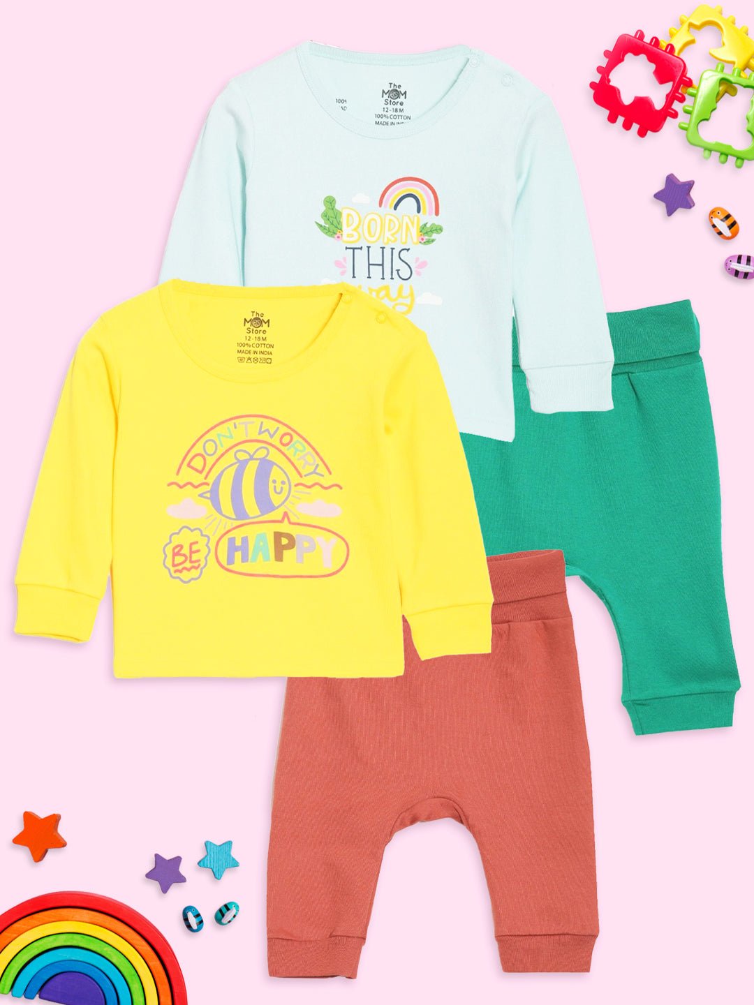Born This Way Bee Happy Infant Set Combo 2-Pack