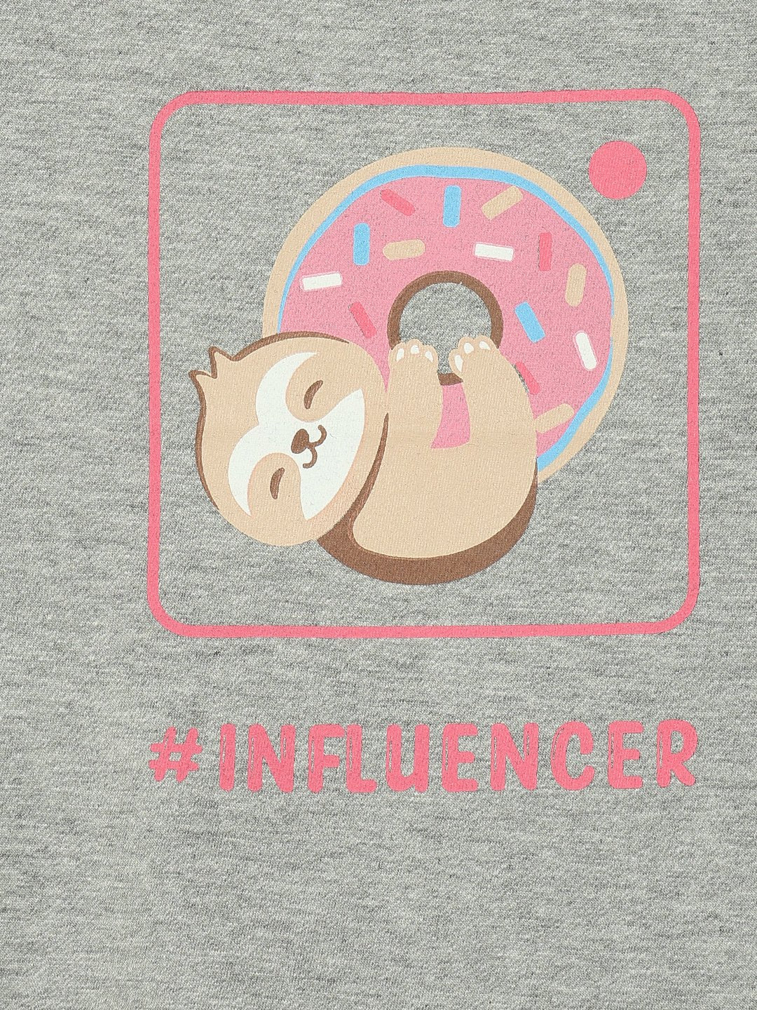 Insta Parents Grey Cotton Matching Family T-Shirt Twinning Combo Of 2