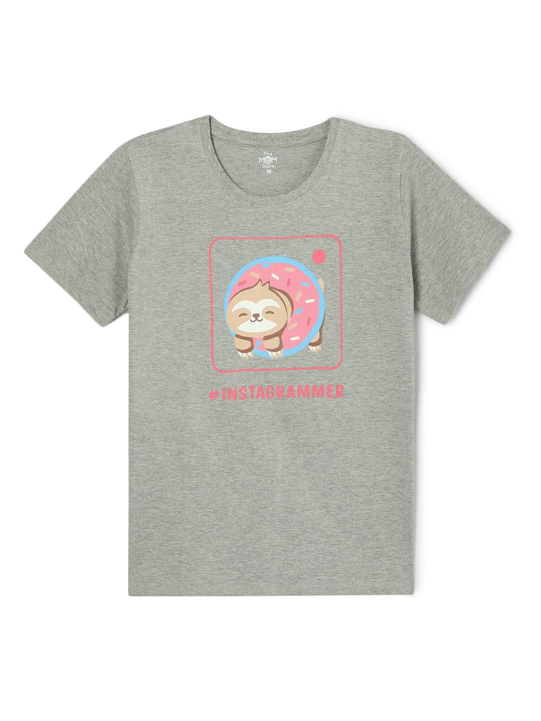 Insta Parents Grey Cotton Matching Family T-Shirt Twinning Combo Of 3