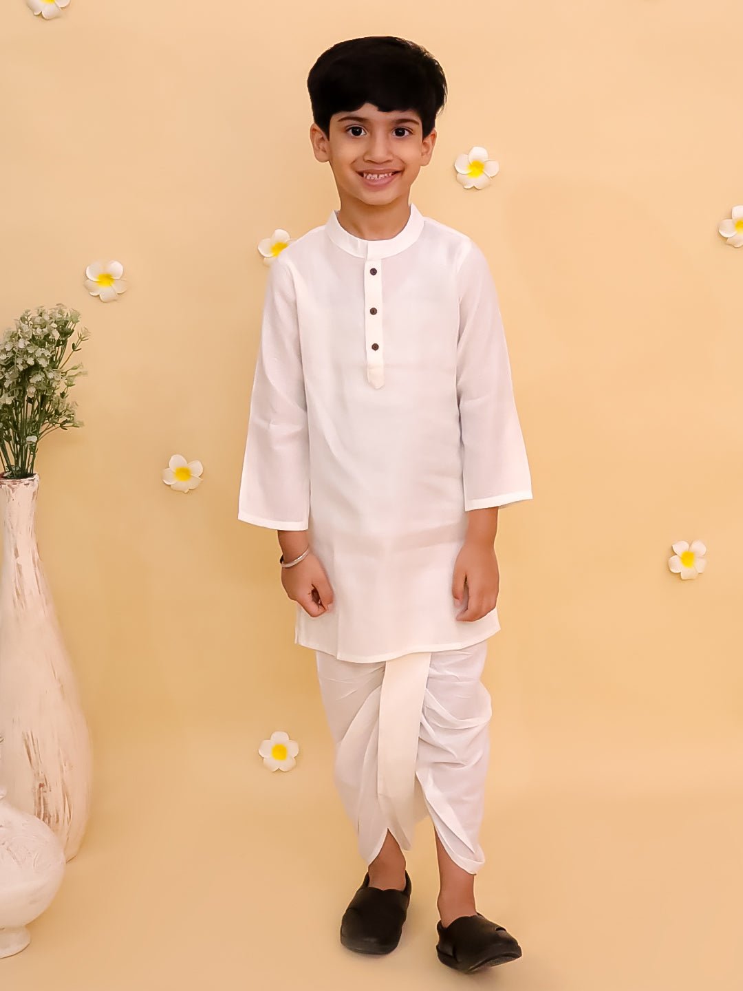 Ivory Elegance Dhoti Kurta Boys Set