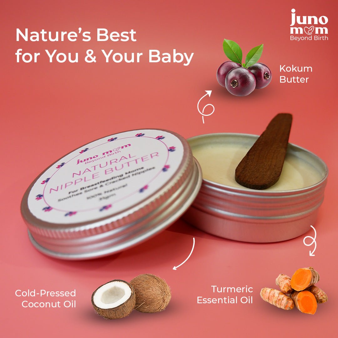 Juno Mom Natural Nipple Butter Moisturizing Cream 5.12x5.12x5.12in 2.65lb