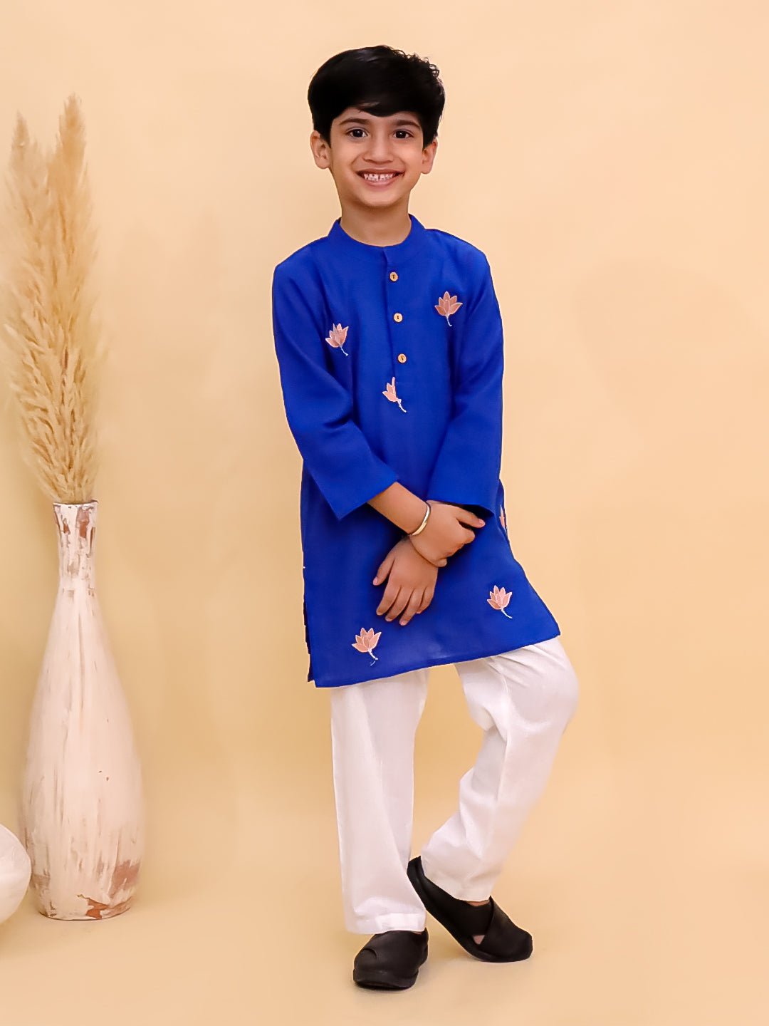Kamal Vatika Embroidered Boys Kurta Pajama Set