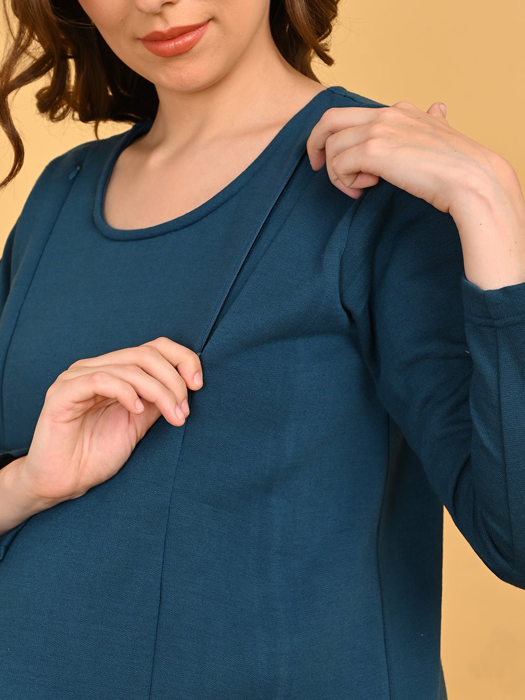 Keepin’ It Teal Maternity and Nursing Loungewear Set Teal