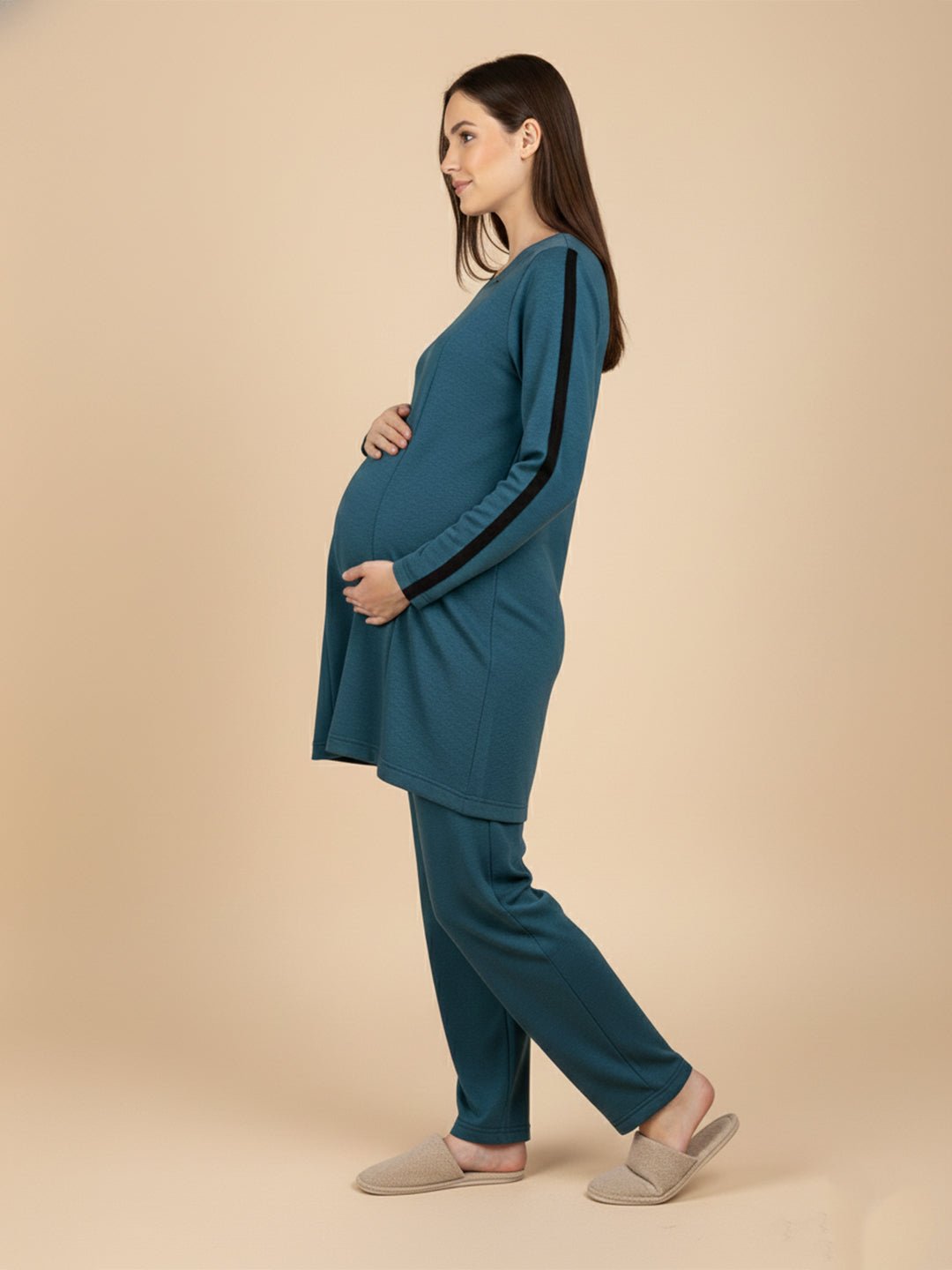 Keepin’ It Teal Maternity and Nursing Loungewear Set Teal