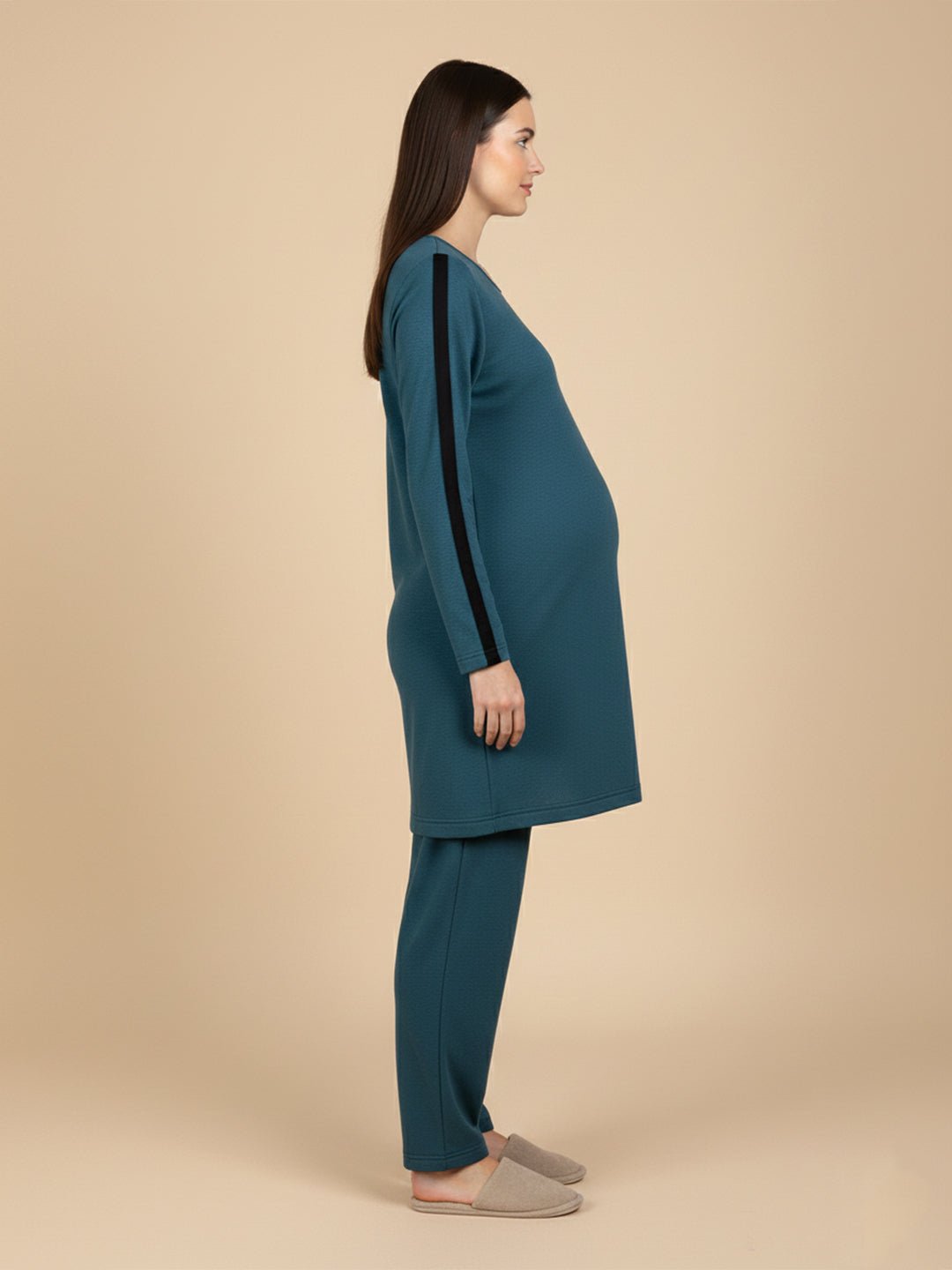 Keepin’ It Teal Maternity and Nursing Loungewear Set Teal