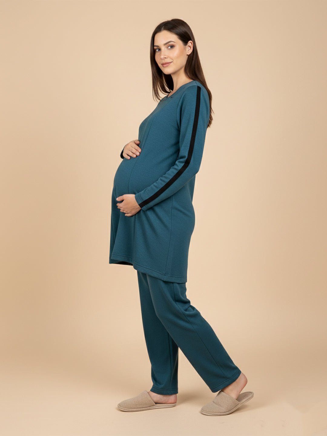 Keepin’ It Teal Maternity and Nursing Loungewear Set Teal