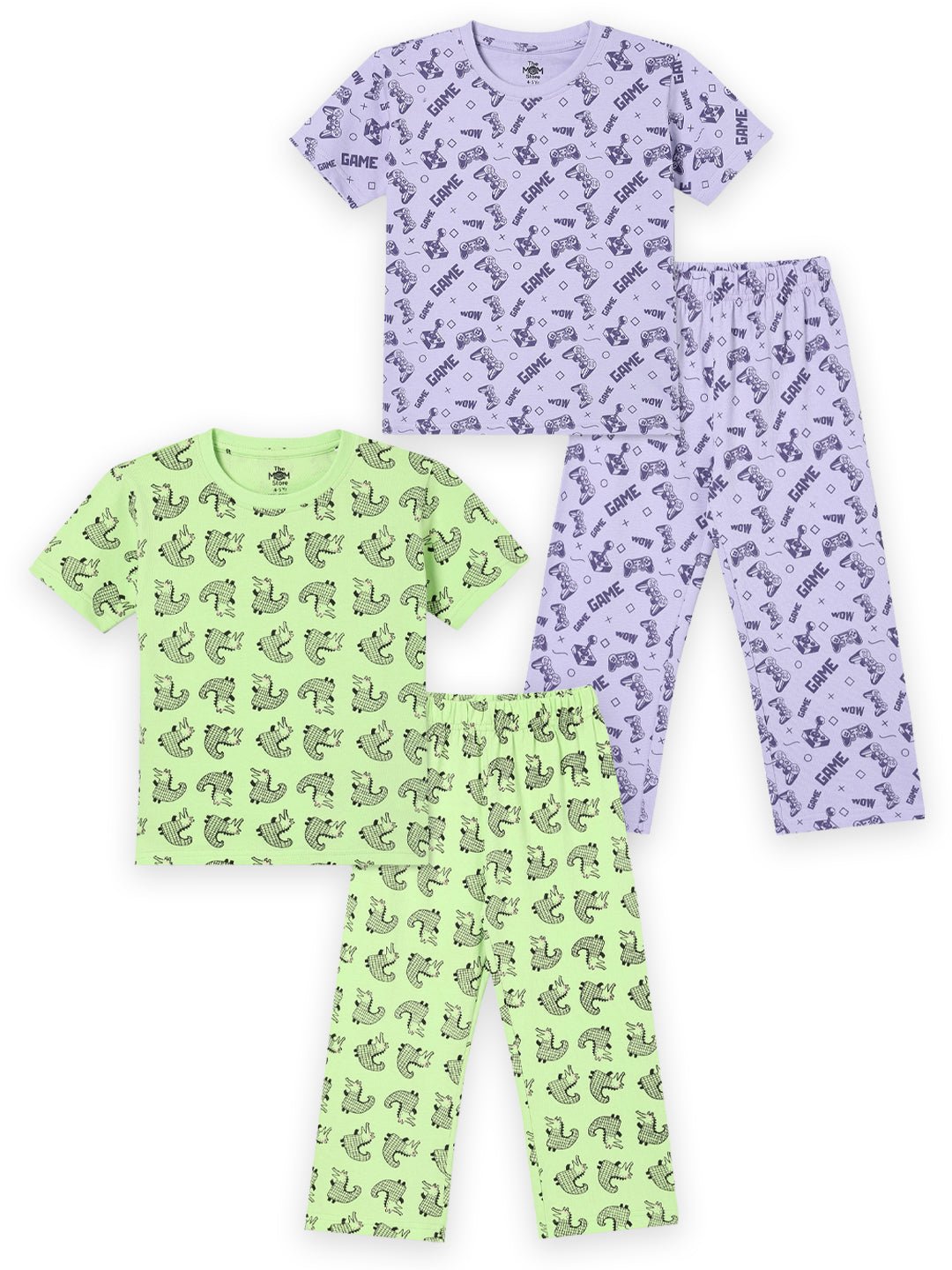 Happy Gator Game Snooze Cotton Pajama Set