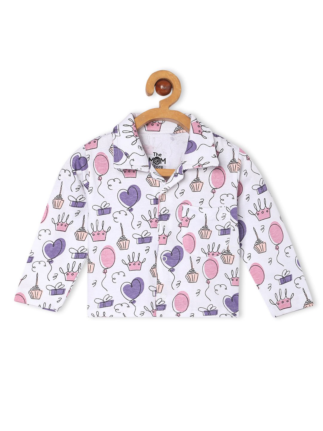 Multicolor Princess Party Pink-A-Boo Fairy Pajama Set For Kids