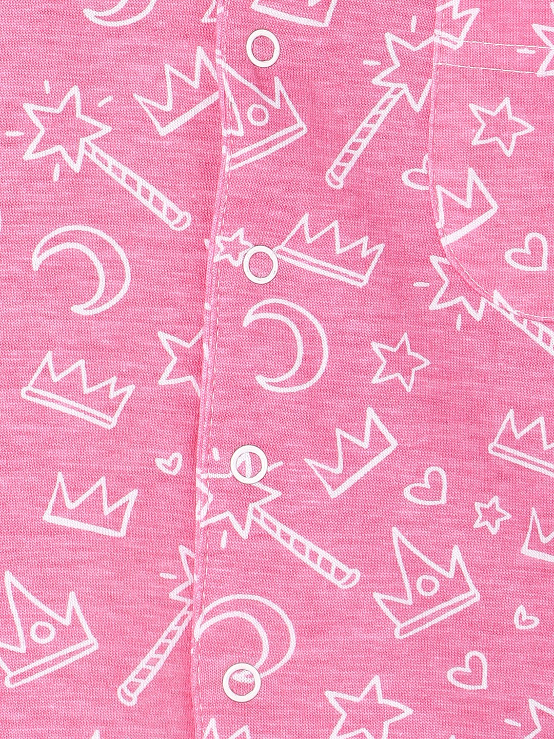 Multicolor Princess Party Pink-A-Boo Fairy Pajama Set For Kids