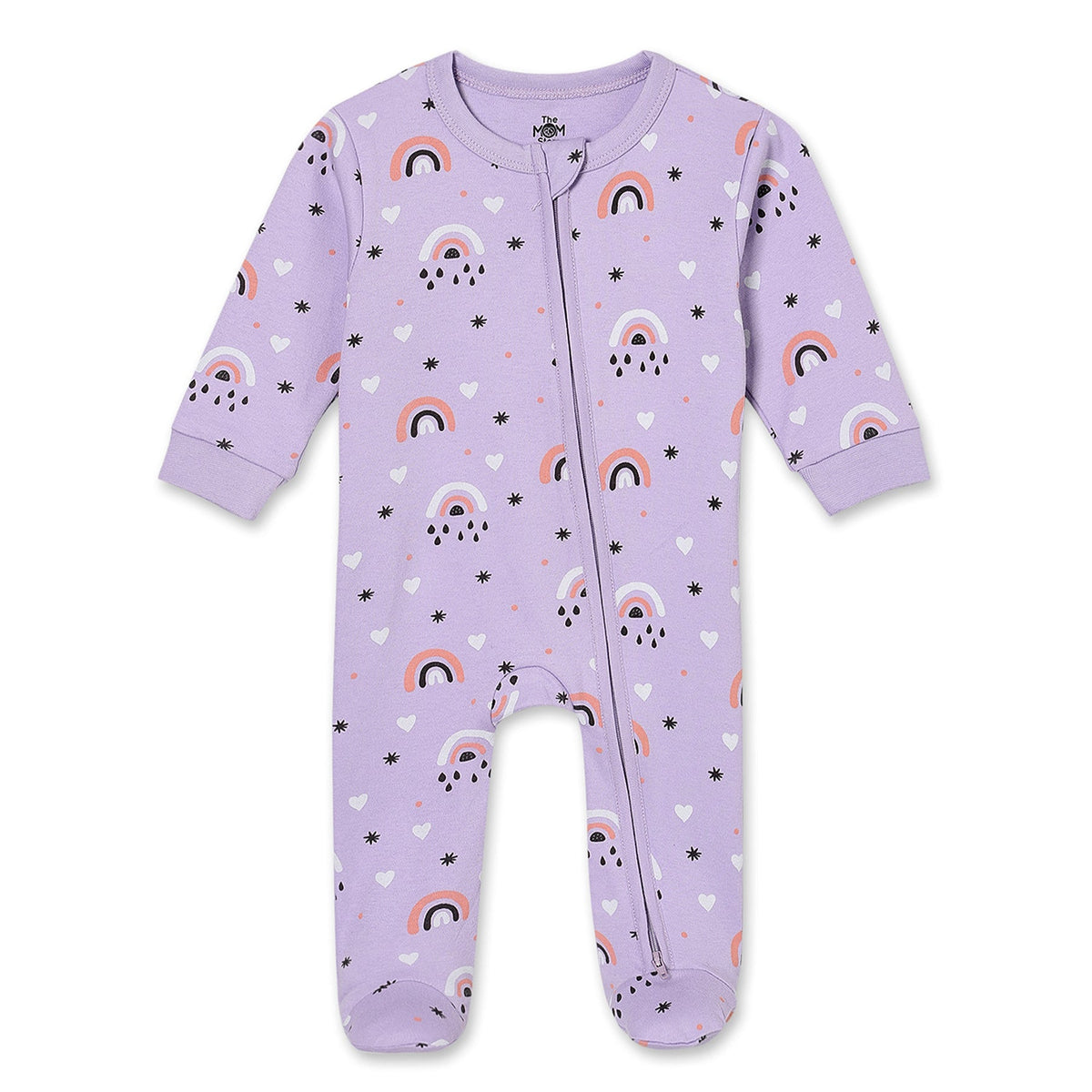 Lavender Pixie 11 PCS Newborn Baby Gift Box With Romper And Milestone Cards