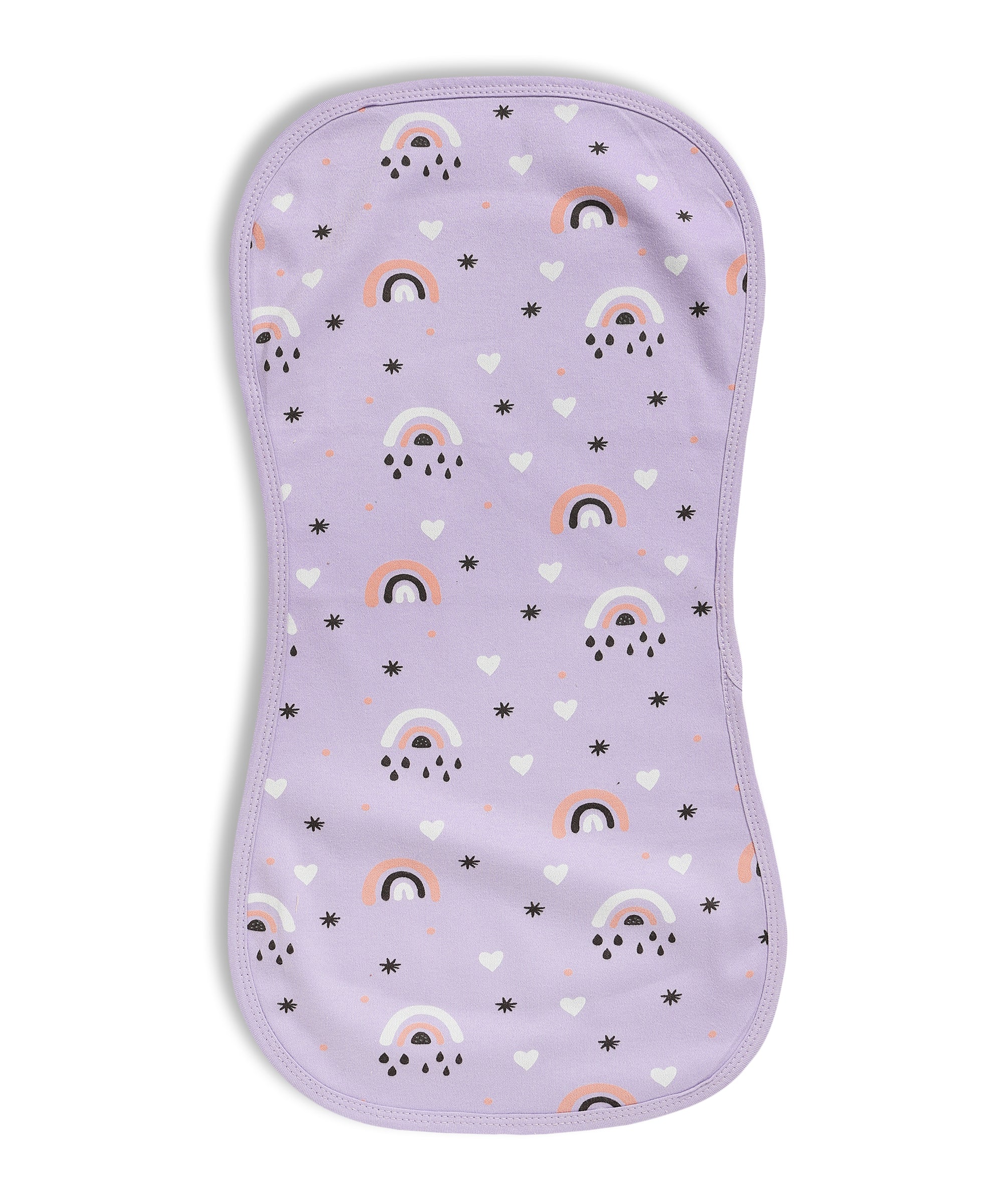 Lavender Twinkle 100% Cotton Muslin Burp Cloth For Babies