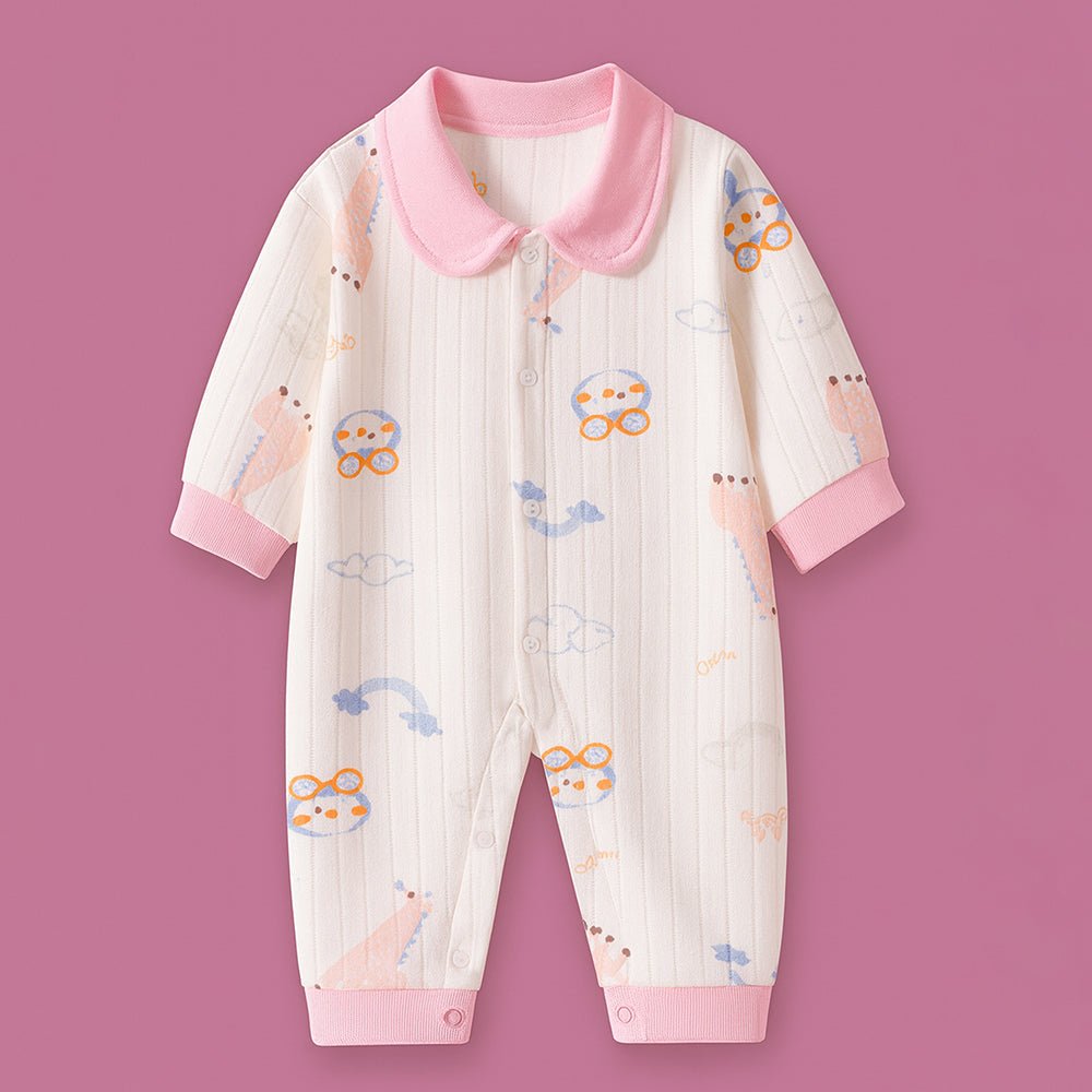 Pink Penguin 22 PCS Newborn Baby Gift Box With Rompers And Swaddle