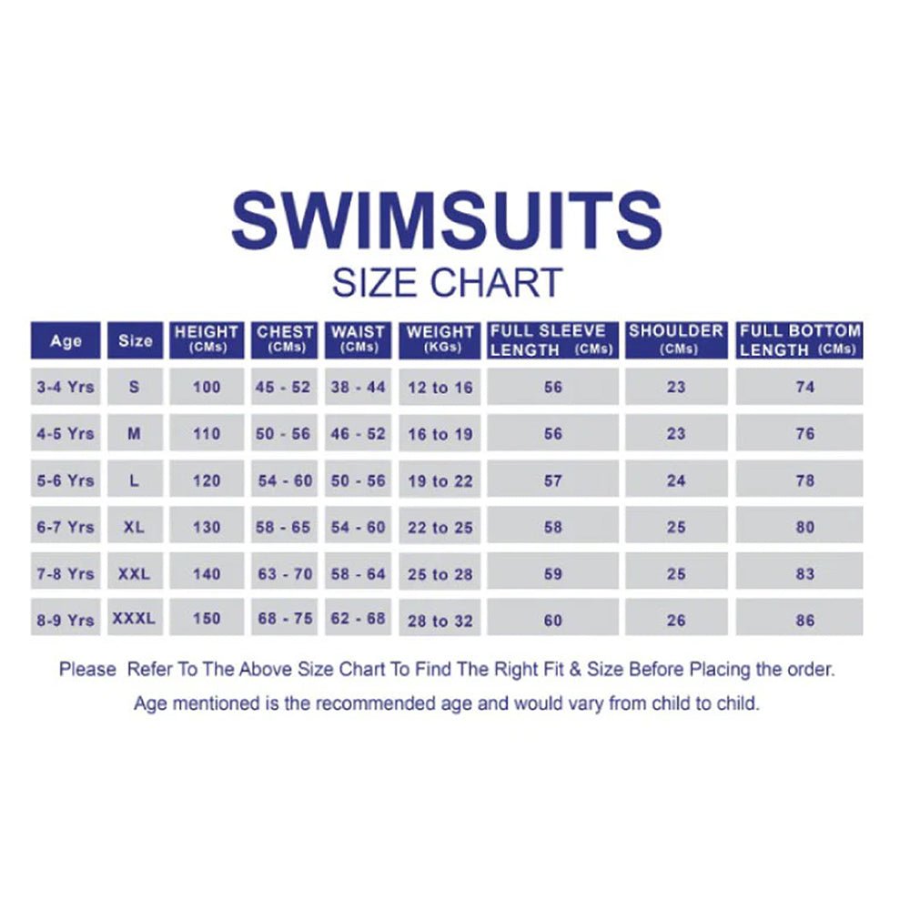 Purple & Teal Geometric Printed Kids Neoprene Full Length Swimsuit With Free Washbag