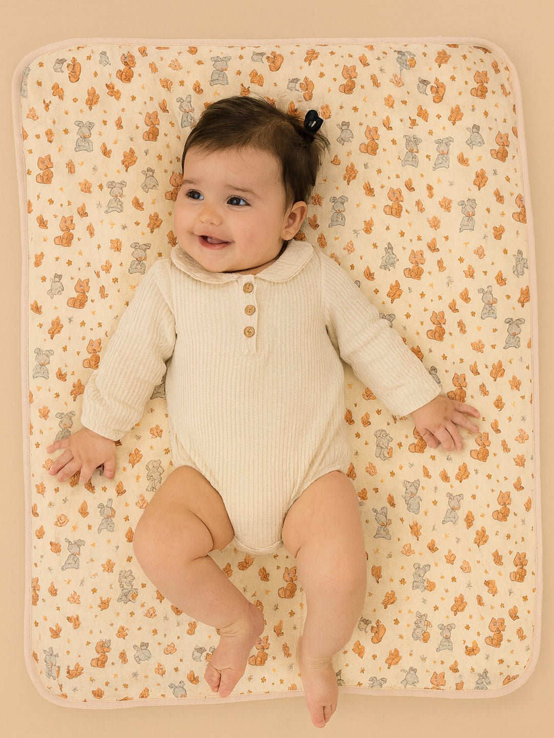 Yellow Flower 1 PC Cotton Muslin Baby Blanket With Breathable Fabric